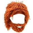 thumbnail image 1 of ZOUBAOQ Caveman Chunky Crochet Wig Cap, Handmade Blend Hat With Attached Hair For Edgy Street Style, 1 of 7