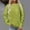 Green, variant on Yteetum Dark Blue Womens Crew Neck Sweatshirt Solid Color Long Sleeve Casual Pullover Sweatshirt Ladies Comfortable Loose Round NeckHoodless Sweatshirt Top