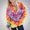 Yellow, variant on Piuwrlz Hood Sweatshirts Childrens Girls Boys Winter Printed Hoodies Pocket Long Sleeved Round Neck Tie Dyeing Hoodie Pullover Yellow Size 3 Years