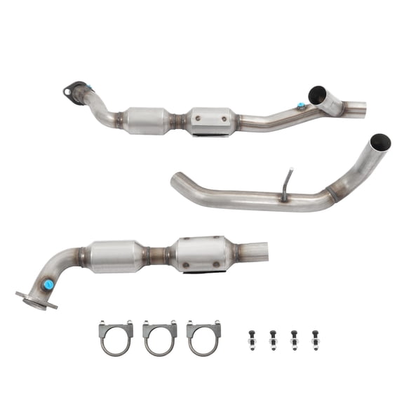 Y Pipe Catalytic Converters Left & Right For Ford F-150 5.4L 4WD 1998 1999 2000