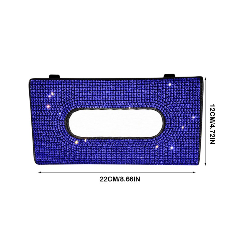 Bling Bling Car Sun Visor Tissue Box Holder,Crystal