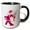 Black/White, variant on 3drose, Strictly Salsa Couple Dancing with Glitter Ball, 15oz Mug