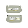 thumbnail image 6 of Driver And Passenger Side Car Sun Visor With Makeup Mirror For Infiniti QX60‌ 2013 2014 2015 2016 2017 2018 Accessories, Replacement Number 96401-9PB0A-light Grey, 6 of 6