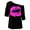 Black, variant on Women's T-shirts Women's Casual Off Shoulder Shoulder Nostalgic Big Lip Print 80s Clothing Women's Shoulder Medium Sleeved T Shirt Top T-shirts