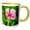 Yellow/White, variant on 3drose, Hibiscus Flower Dips over Green Foliage, Ranthambore, Rajasthan, India, 11oz Two-tone Black Mug