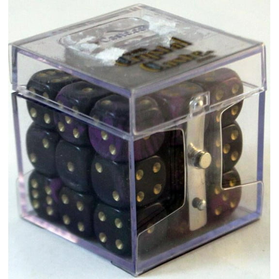 d6 12mm purple w/gold (27) new