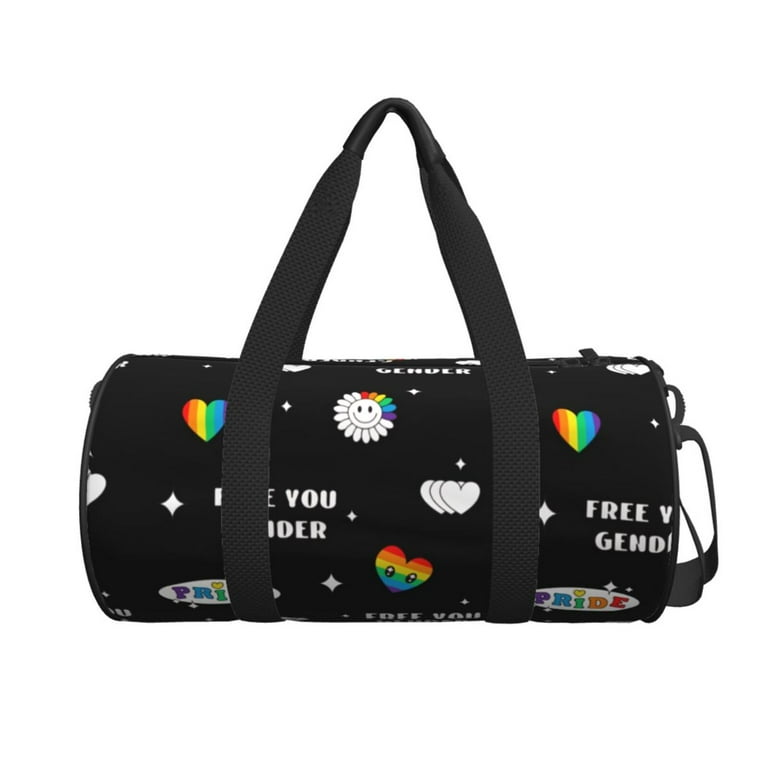 Star Rainbow Travel Duffel Bag Foldable weekender