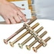 thumbnail image 4 of Kit surtido de 100 tuercas de tornillo M6 para conexión de muebles de acero al carbono galvanizado, 4 of 7