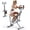 Silver, variant on TopComfy Home Squat Machine and Lower Body Exercise Trainer with Adjustable Resistance, 330lb Weight Capacity Foldable Fitness Equipment for Glutes Legs Core, Black
