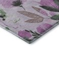 thumbnail image 3 of Addison Rugs Mayfield Premium Machine Washable Transitional Floral Lavender Rectangle Rug, 3' x 5', 3 of 6