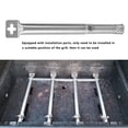thumbnail image 4 of Advancent Quemador de tubo de parrilla, herramienta de transporte para acampar, piezas de barbacoa resistentes a la temperatura de acero inoxidable para Jardín y Patio TYPE2 Advancent HA006188-01B, 4 of 6