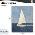 thumbnail image 4 of Stupell Industries Transitional Deep Blue Sail at Sea Canvas Art, 16 x 20, by Creative Studio, 4 of 8