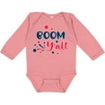 thumbnail image 3 of Inktastic 4th of July Boom Y'all with Red White and Blue Stars Boys or Girls Long Sleeve Baby Bodysuit, 3 of 5