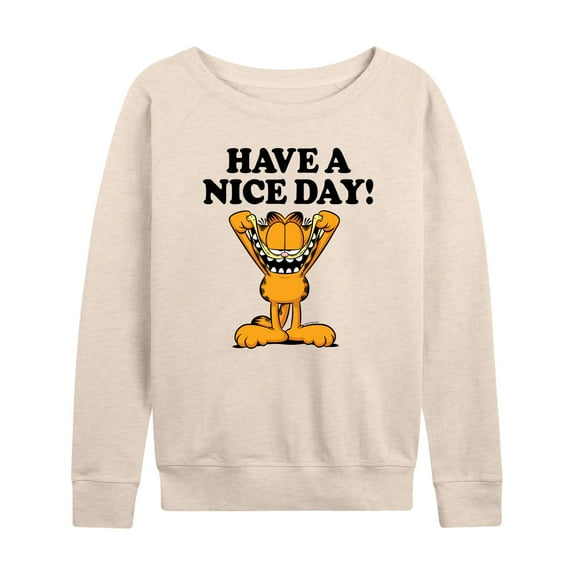 Garfield - Have A Nice Day - Women's Lightweight French Terry Long Sleeve Shirt