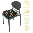 thumbnail image 4 of Dznils Toddler Booster Seat for Dining Table, with Safety Buckles, Non-Slip Bottom, Black Dinosaur, 4 of 11