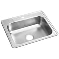 thumbnail image 3 of Elkay D125211 Dayton Stainless Steel 25" x 21-1/4" x 6-9/16", Single Bowl Top Mount Kitchen Sink, 3 of 9