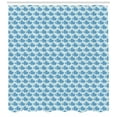 thumbnail image 3 of Ambesonne Bunny Shower Curtain, Funny Rabbits on Polka Dots, 69"Wx75"L, Blue Pale Blue Cream, 3 of 3
