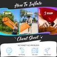 thumbnail image 3 of Nevlers Orange Inflatable Lounger with Travel Bag and Pockets, 3 of 9
