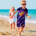 thumbnail image 5 of Prestonplayz Kids Short Sleeve T-Shirt And Mesh Shorts Outfit Set for Boys Girls, 5 of 8