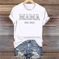 thumbnail image 4 of Penkiiy T-Shirt for Mama Women's Mom Life Graphic Tees Casual Cute Mother's Day Tops for Mommy S White, 4 of 5