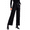 Black, variant on Womens Corduroy Pants High Waist Straight Leg Pants Fall Winter Button Soft Ribbed Casual Trousers with Pockets S-2XL