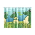 thumbnail image 3 of MKHERT Scary Dinosaurs Window Curtain Kitchen Curtain 26x39 inch,Two Piece, 3 of 3