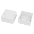 thumbnail image 4 of 2Pcs 86mm x 86mm x 40mm Square Design Switch Pattress Back Box, 4 of 4