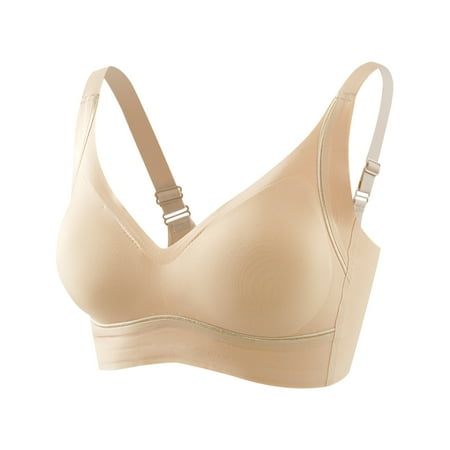 

zuwimk Women Bra Full Coverage Women s French Garden Contour Bra Beige M
