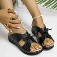 thumbnail image 4 of MKLEKYY Sandalias para Playa para Mujer, Con Lazo, Tacón Bajo, Suela Gruesa, Sandalias Con Boca de Pez Ahuecadas, 4 of 4