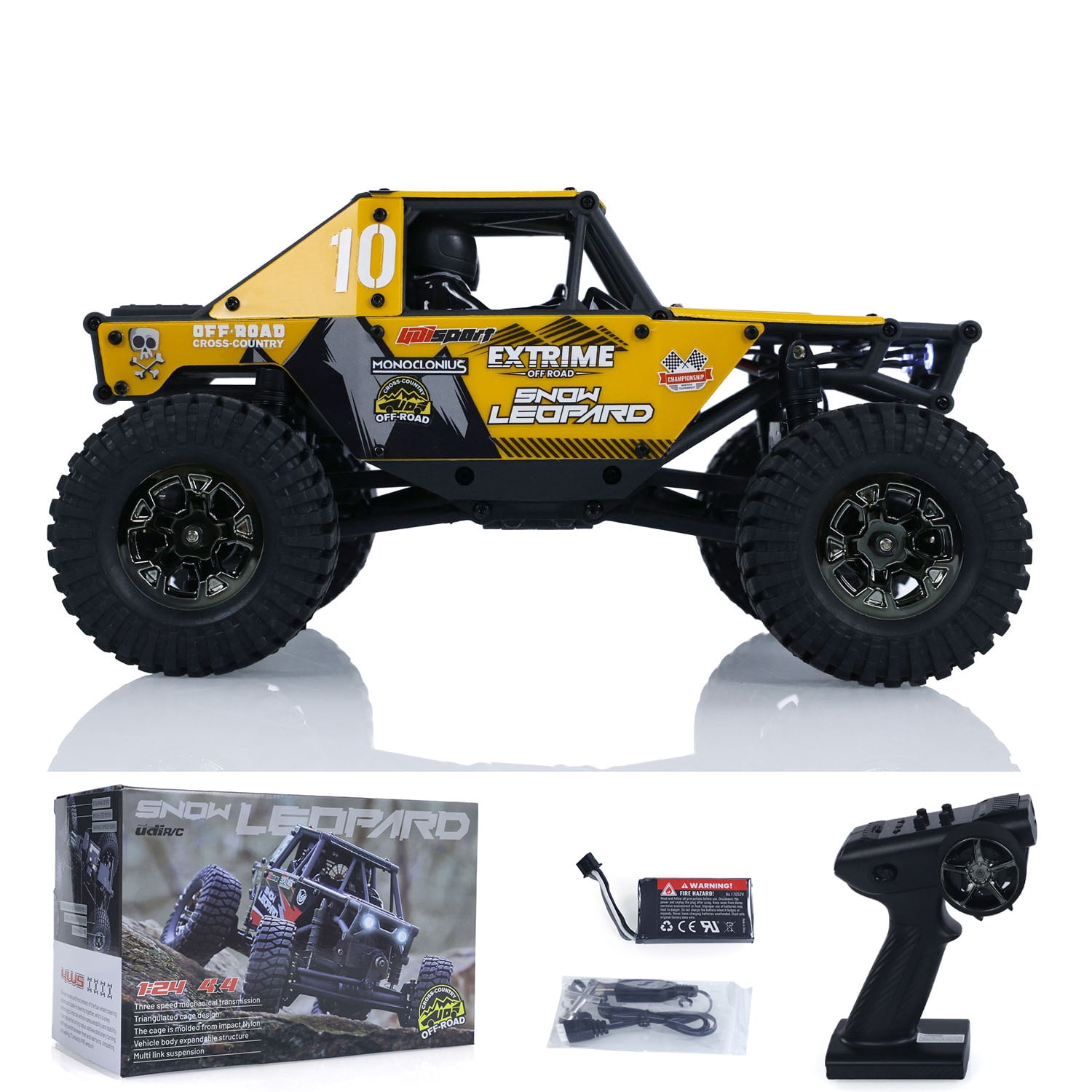UdiRC UCX2405PRO 1/24 4x4 RC Rock Crawler Model Brushless Motor ESC Radio Controlled Off-Road Vehicles RTR Car Toys Battery