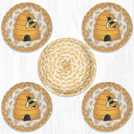 

5 x 5 in. CNB-9-101 Beehive Coasters in a Basket
