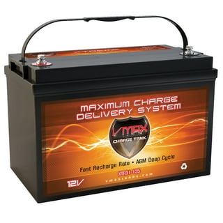  PowerStar 12V 80Ah AGM Deep Cycle Battery for Solar Wind VRLA :  Health & Household