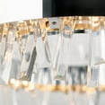 thumbnail image 5 of Artika Enchanted Modern LED Glass Crystal Chandelier, Chrome, 5 of 5