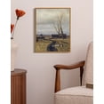 thumbnail image 5 of Drsoum Landscape Village Vintage Wall Art Rustic Retro Framed Countryside Scenery Prints Farmhouse Classic Decorations for Living Room Bedroom 8x10in Natural Framed, 5 of 6