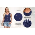 thumbnail image 6 of MOYIKO Tank Tops for Women Eyelet Crew Neck Sleeveless Tops Dressy Casual Trendy Flowy Summer Shirts Loose Fit, 6 of 7
