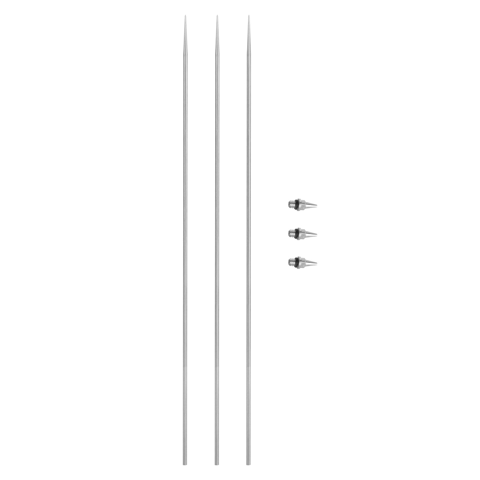 Airbrush Nozzle & Needle Kit - 0.4mm, 3 Sets - Replacement Parts For Spray Guns