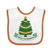 Inktastic Baby's First Christmas Tree Boys or Girls Baby Bib