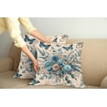 thumbnail image 2 of Ambesonne Floral Eucalyptus Throw Pillow Cover 2 Pack, Joyful Spring, 20", Blush and Sea Blue, 2 of 7