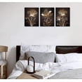 thumbnail image 3 of Lienzo decorativo ArteWoods con flores marrones abstractas, 30 x 40 cm x 3, 3 of 4