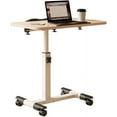 thumbnail image 1 of Table de Chevet au-Dessus du Lit avec Roulettes, Table de Chevet Mobile pour Hôpital avec Plateau Inclinable, Table au-Dessus du Lit à Hauteur Réglable, 1 of 7