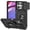 Black, variant on Kryonix for Motorola Moto G Power 2026 6.8” case,Military Grade Drop Impact,360 Metal Rotating Ring Kickstand Holder,Camera Lens Slide Protection Case,Armor Shockproof Case,TPU Bumper,Red