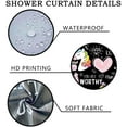 thumbnail image 7 of 4PCS Cartoon Black Unicorn Shower Curtain Set, Inspirational Rainbow African American Black Girl Kids Bathroom Decor, Waterproof Fabric Pink Shower Curtain, Non-slip Bath Mat, Unicorn Gifts, 7 of 7