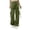 #123-Army Green, variant on Cutuoiiu Womens Fashion Streetwear Cargo Pants Multi Pocket Drawstring Ankle Ties for Hiking and Sports Gifts