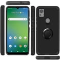 thumbnail image 5 of Compatible for at&t Motivate 4 2023 Ring Kickstand Cellphone Cover Case - mkrng Black, 5 of 5