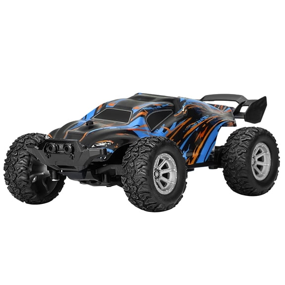 Scale Ready to Run Fast Remote Control Car, High Speed Jump RC Monster Truck, Off Road RC Cars, 4WD All Terrain RTR RC Truck with 2 LiPo Batteries for Boys and Adults on