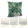 thumbnail image 4 of COMIO Green Plant Leaf Decorative Throw Pillow Covers for Couch Bed Sofa Living Room Tropical Plants Leaves Square Cushion Cases Art Home Decor White, 4 of 5