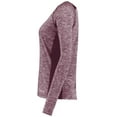 thumbnail image 5 of Holloway Sportswear L Womens Electrify Coolcore® Long Sleeve Tee Maroon Heather 222770, 5 of 5