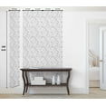 thumbnail image 6 of Ambesonne Geometric Peel & Stick Wallpaper for Home, Grayscale Neutral Retro, 13"x100", Pale Grey and White, 6 of 6