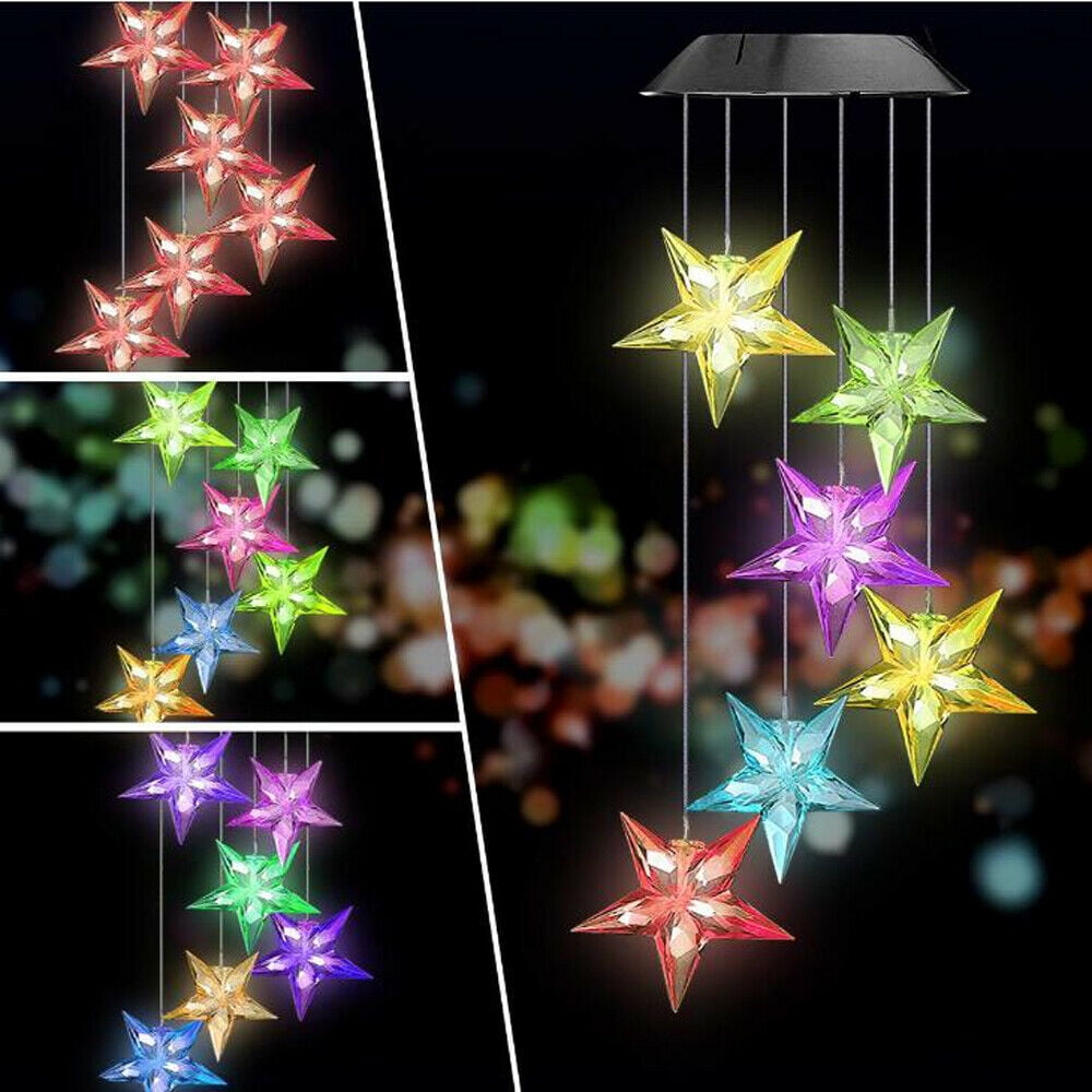 Solar Wind Chime Light, EpicGadget Solar Powered Color Changing LED