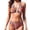 *5-Orange, variant on VBVC Women's 2 Piece Floral Triangle Bikini Set,Ladies Tie up Bathing Suit,Halter High Cut Swimsuit For Women,Hot Pink,Size L